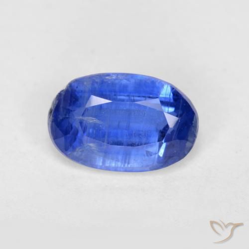 0.62ct Natürlicher tiefblau Kyanit, Oval, SI-I1