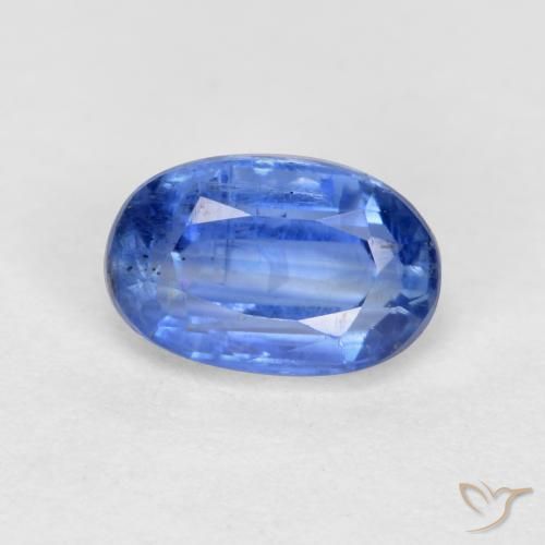 0.67ct Natürlicher hellblau Kyanit, Oval, SI-I1