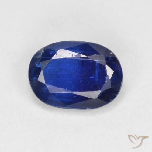 1.10ct Natürlicher dunkelblau Kyanit, Oval, VS-SI