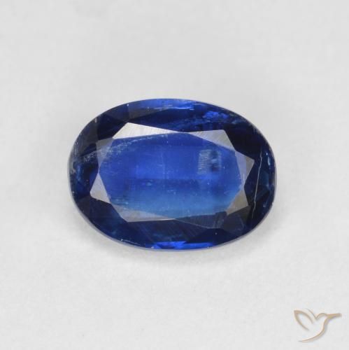 0.96ct Natürlicher dunkelblau Kyanit, Oval, VS-SI