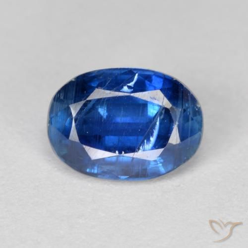 1.14ct Natürlicher dunkelblau Kyanit, Oval, VS-SI