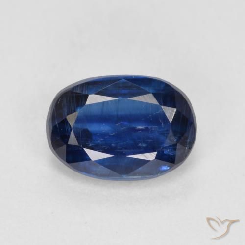 1.14ct Natürlicher tiefblau Kyanit, Oval, SI