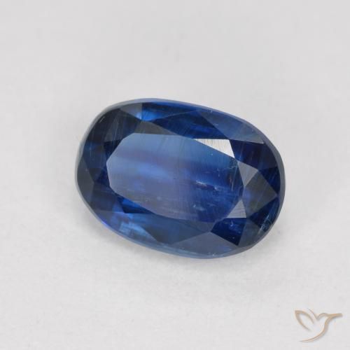 9,17 ctw natürlicher tiefblau Kyanit, Oval, SI