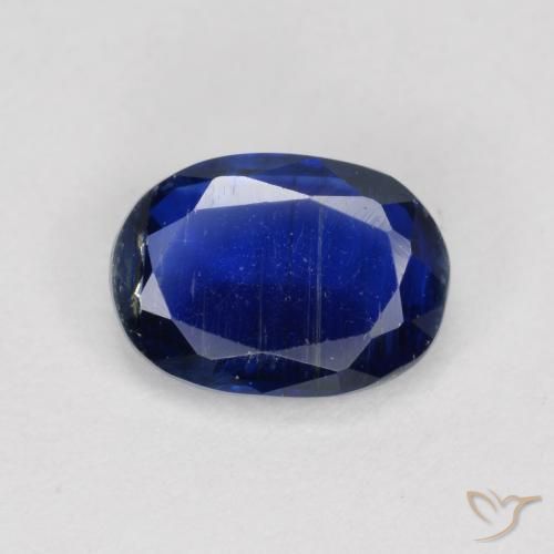 1.00ct Natürlicher Navy blau Kyanit, Oval, SI