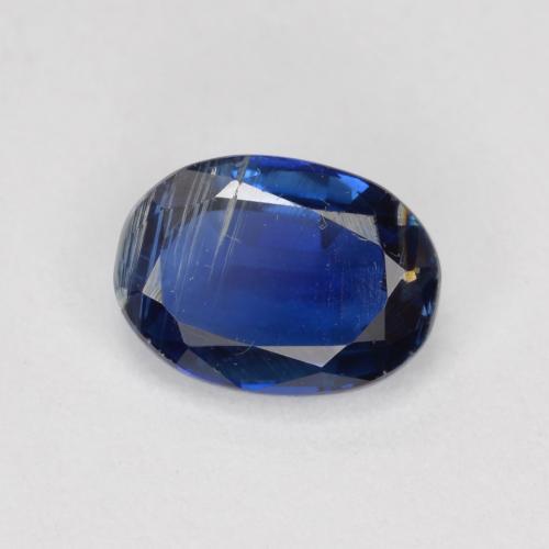1,00 ctw natürlicher blauer Disthen, Oval Schliff, VS-SI