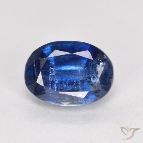 1.29ct Natürlicher Navy blau Kyanit, Oval, SI, Photo A