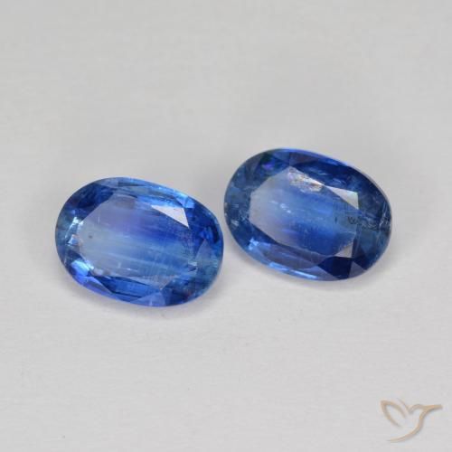2.06 ct natürliche tiefblau Kyanit-Edelsteine, Oval, SI