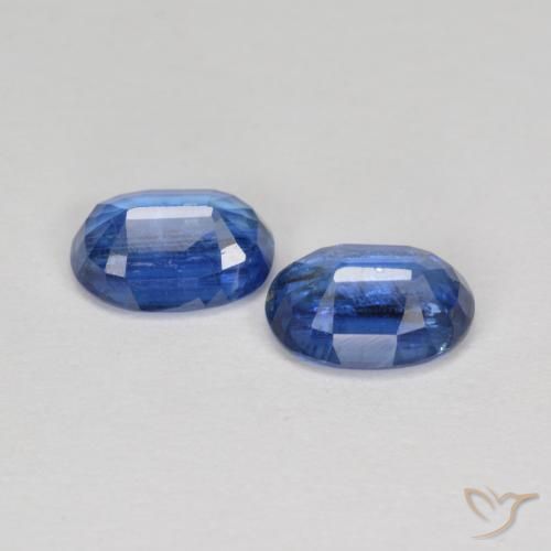 2.06 ct natürliche tiefblau Kyanit-Edelsteine, Oval, SI