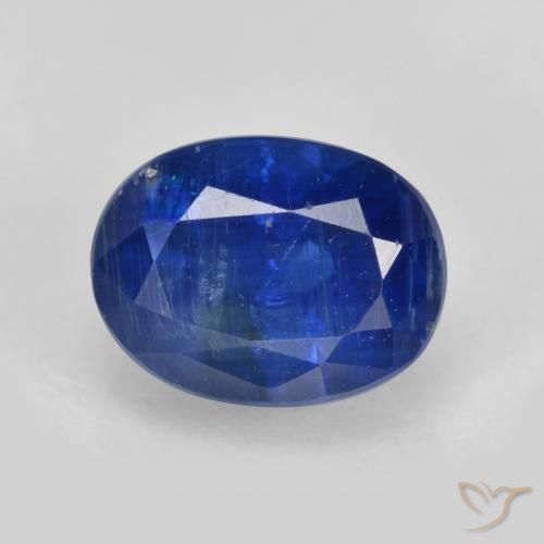 2.16ct Natürlicher tiefblau Kyanit, Oval, SI