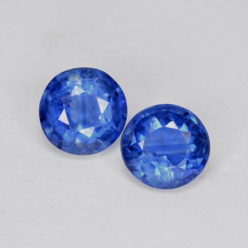 1,26 ct natürliche blauer Disthen-Edelsteine, Rundschliff, SI