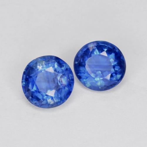 1,26 ct natürliche blauer Disthen-Edelsteine, Rundschliff, SI