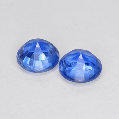 1,36 ct natürliche blauer Disthen-Edelsteine, Rundschliff, SI