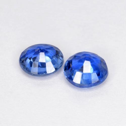 1.22 ct natürliche Helles Marineblau Kyanit-Edelsteine, Rund Schliff, SI