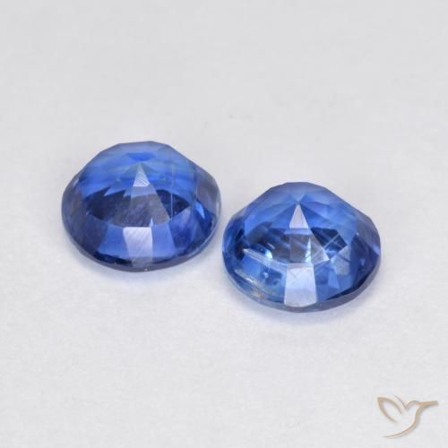 1.40 ct natürliche Helles Marineblau Kyanit-Edelsteine, Runden, SI