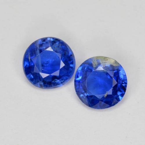 0,96 ct natürliche blauer Disthen-Edelsteine, Rundschliff, SI