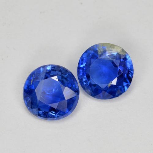 0,96 ct natürliche blauer Disthen-Edelsteine, Rundschliff, SI