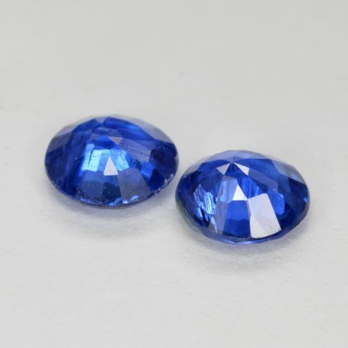 0,96 ct natürliche blauer Disthen-Edelsteine, Rundschliff, SI