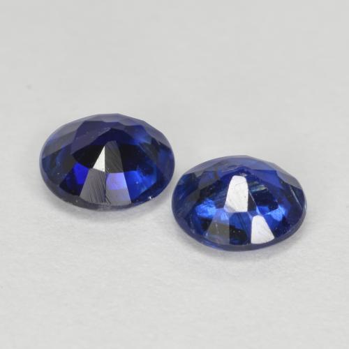 1.10 ct natürliche Tiefes Azurblau Kyanit-Edelsteine, Rund Schliff, SI