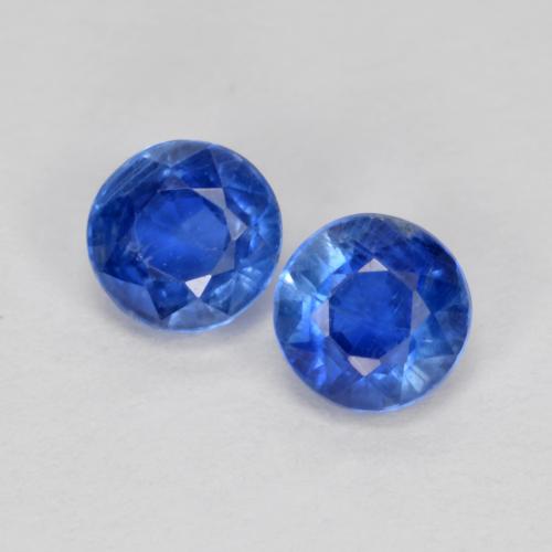 0,85 ct natürliche blauer Disthen-Edelsteine, Rundschliff, SI