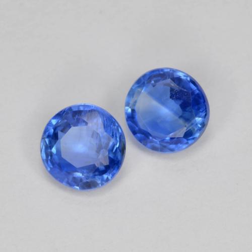 0,69 ct natürliche blauer Disthen-Edelsteine, Rundschliff, SI