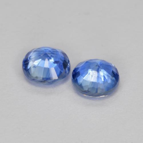 0,69 ct natürliche blauer Disthen-Edelsteine, Rundschliff, SI