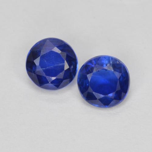 0,75 ct natürliche blauer Disthen-Edelsteine, Rundschliff, VS-SI