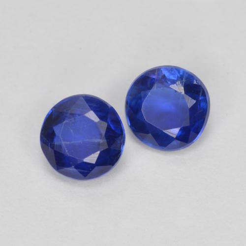 0,75 ct natürliche blauer Disthen-Edelsteine, Rundschliff, VS-SI