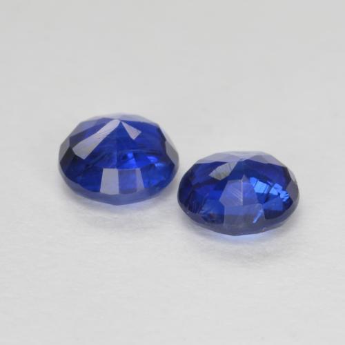 0,75 ct natürliche blauer Disthen-Edelsteine, Rundschliff, VS-SI
