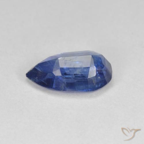 2,55 ctw natürlicher blauer Disthen, Birnenform, SI-I1