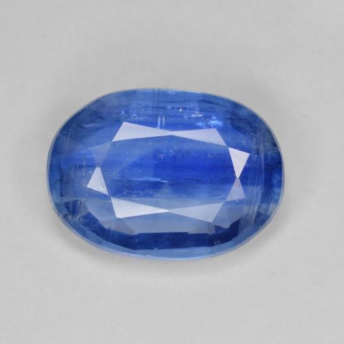 6,62 ctw natürlicher blauer Disthen, Oval Schliff, SI-I1