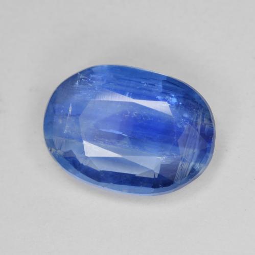 6,62 ctw natürlicher blauer Disthen, Oval Schliff, SI-I1