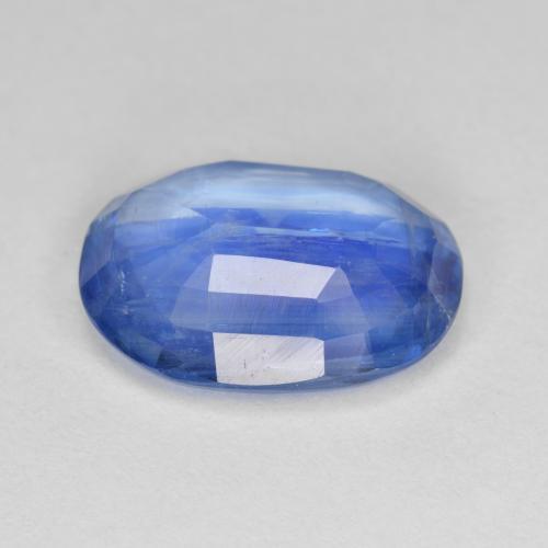 6,62 ctw natürlicher blauer Disthen, Oval Schliff, SI-I1