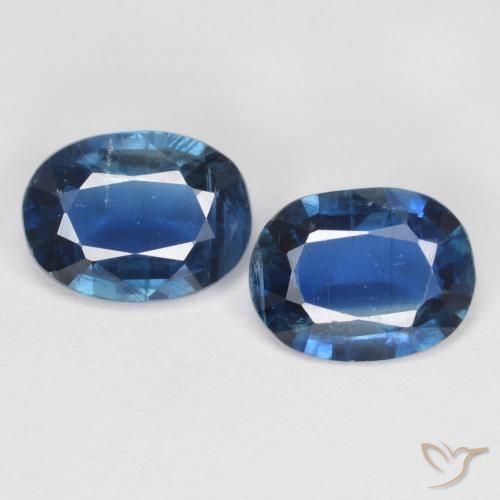 2.66 ct natürliche Navy blau Kyanit-Edelsteine, Oval Schliff, VS-SI