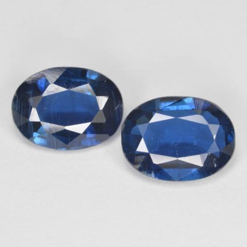 2,57 ct natürliche Navy blau Disthen-Edelsteine, Oval Schliff, VS-SI