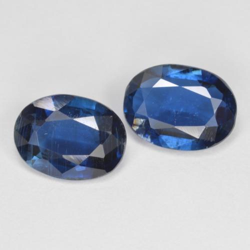 2,57 ct natürliche Navy blau Disthen-Edelsteine, Oval Schliff, VS-SI