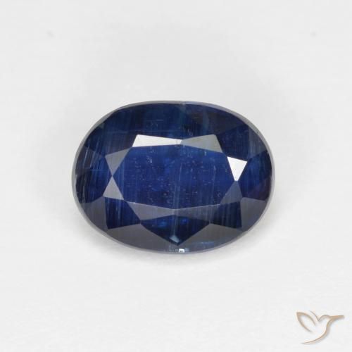 1.61ct Natürlicher dunkelblau Kyanit, Oval, VS-SI