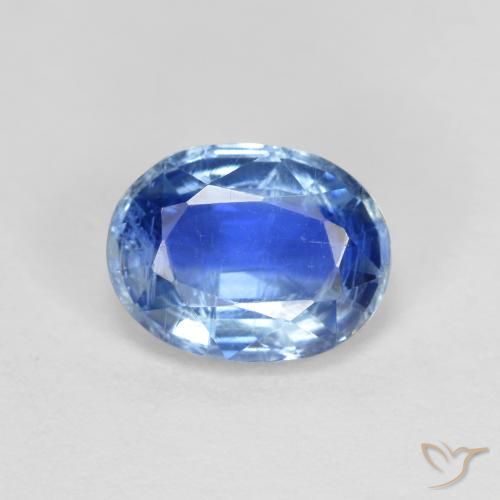 1.65ct Natürlicher Tiefes Azurblau Kyanit, Oval, VS-SI