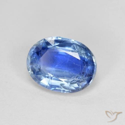 9,17 ctw natürlicher Tiefes Azurblau Kyanit, Oval, VS-SI