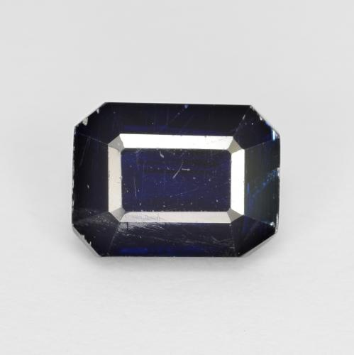 2,08 ctw natürlicher blauer Disthen, Smaragdschliff, VS