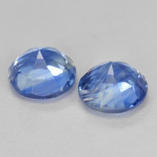 1.43 ct natürliche Helles Marineblau Kyanit-Edelsteine, Rund Schliff, SI