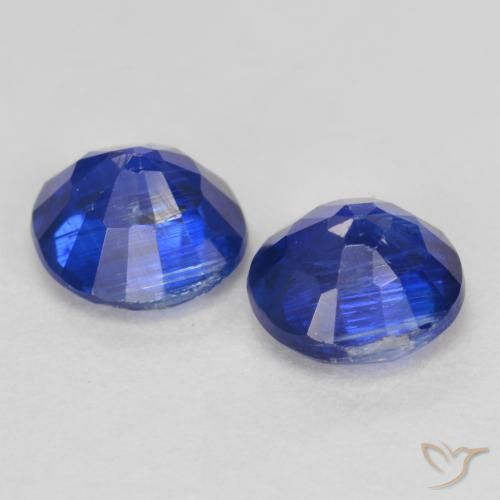 1.18 ct natürliche dunkelblau Kyanit-Edelsteine, Runden, SI
