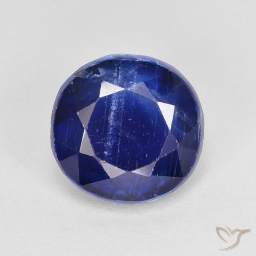 2.53ct Natürlicher Navy blau Kyanit, Runden, SI