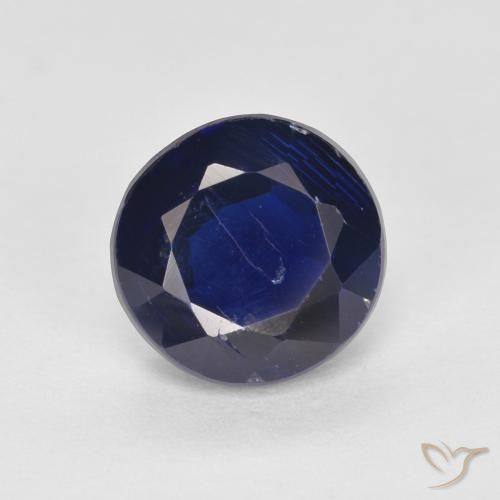 1.70ct Natürlicher tiefblau Kyanit, Runden, SI