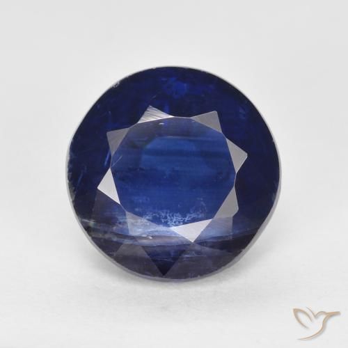 2.72ct Natürlicher Sehr tiefes Blau Kyanit, Runden, SI