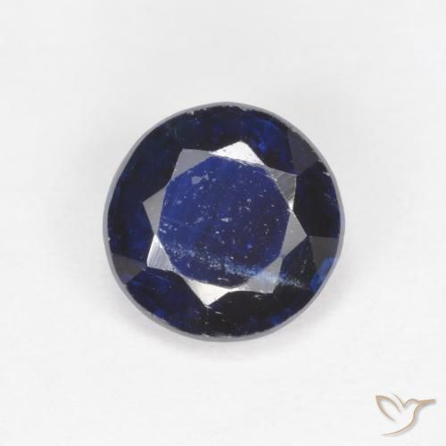 1.72ct Natürlicher dunkelblau Kyanit, Runden, SI-I1