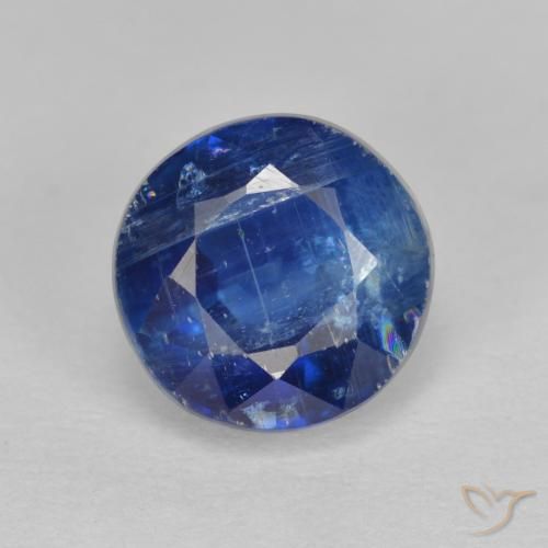 2.90ct Natürlicher dunkelblau Kyanit, Runden, SI