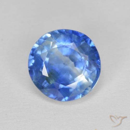 1.53ct Natürlicher Helles Marineblau Kyanit, Runden, SI