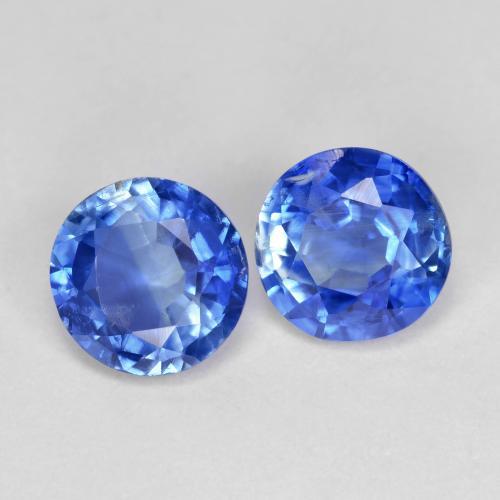 1,94 ct natürliche blauer Disthen-Edelsteine, Rundschliff, SI-I1