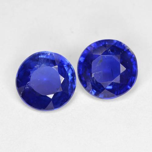1,85 ct natürliche blauer Disthen-Edelsteine, Rundschliff, SI