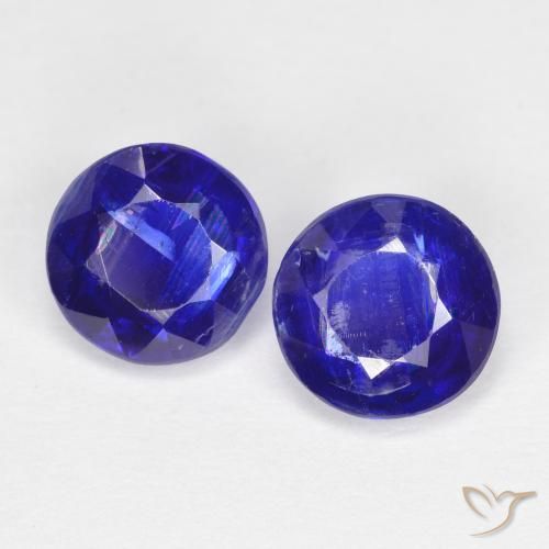 2.24 ct natürliche Intensives Marineblau Kyanit-Edelsteine, Runden, SI